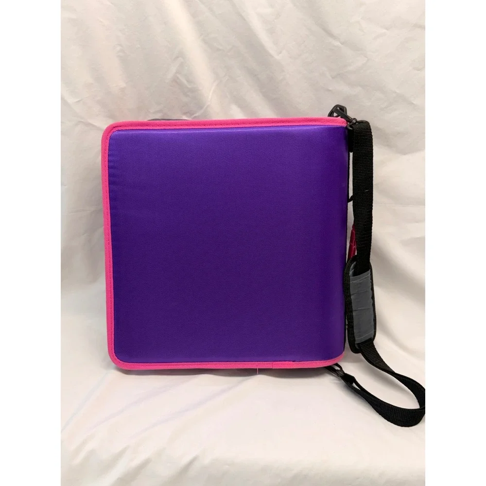 Case-it Mighty Zip Tab 3 Inch Zipper Binder Galaxy Nebula Pink Purple Y2K
